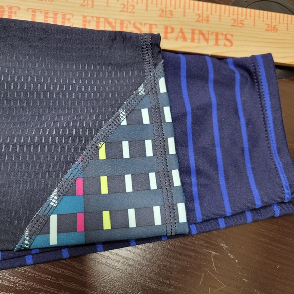 LOT OF 4 Athleta Leggings: Floral, Stripe, Mesh, Exhale - Size M / MP - Picture 5 of 11